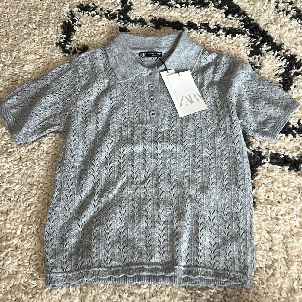 Zara cardigan polo